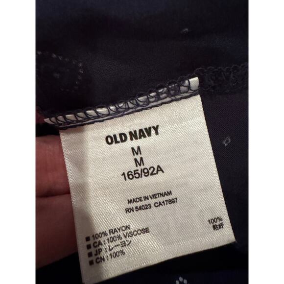 Old Navy Blue White Spaghetti Strap Lightweight Tank Top Shirt Sz M - Picture 6 of 8